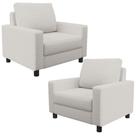 Kit 02 Poltronas Malta Bouclê Cru