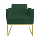 Kit 02 Poltronas Marisa Base Dourado Verde Kit 02 Poltronas Marisa Base Dourado Verde