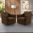 Kit 02 Poltronas Milla Decorativa No material sintético 04 Cores