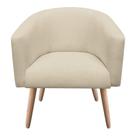 Kit 02 Poltronas Stella Linho Areia A27 Natural
