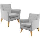 Kit 02 PoltronasTaroba D02 Cinza D-315