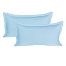 Kit 02 Porta Travesseiros King 50x90 Cm em Malha 100% Algodão Azul Arrumadinho Enxovais Kit 02 Porta Travesseiros King 50x90 Cm em Malha 100% Algodão Azul Arrumadinho Enxovais