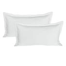 Kit 02 Porta Travesseiros King 50x90 Cm em Malha 100% Algodão Branco Arrumadinho Enxovais Kit 02 Porta Travesseiros King 50x90 Cm em Malha 100% Algodão Branco Arrumadinho Enxovais