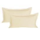 Kit 02 Porta Travesseiros King 50x90 Cm em Malha 100% Algodão Cru Arrumadinho Enxovais Kit 02 Porta Travesseiros King 50x90 Cm em Malha 100% Algodão Cru Arrumadinho Enxovais