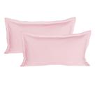 Kit 02 Porta Travesseiros King 50x90 Cm em Malha 100% Algodão Rosa Arrumadinho Enxovais Kit 02 Porta Travesseiros King 50x90 Cm em Malha 100% Algodão Rosa Arrumadinho Enxovais