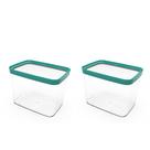 Kit 02 Potes Herméticos Para Mantimentos P/ Arroz Feijao 4l