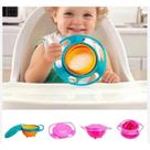 Kit 02 Pratos Infantil Bebê Giratório 360º Alimento Não Cai Liso pratinho