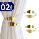 Kit 02 Prendedores de cortina decorativo Minimalista Ovalizado