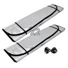 Kit 02 Protetores Solar Para-brisa Painel De Carro Quebra Sol Universal com Ventosa