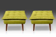 Kit 02 Puf Opala Suede Amarelo-Modena Decor Kit 02 Puf Opala Suede Amarelo-Modena Decor