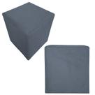 Kit 02 Puff Decorativo Dado Quadrado Suede