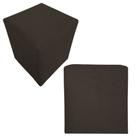 Kit 02 Puff Decorativo Dado Quadrado Suede Preto