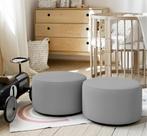 KIT 02 Puff Infantil Encantus Banqueta Multiuso Para Quarto Espaço Kids Sala pés antiumidade