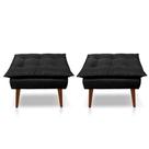 Kit 02 Puff Opala Decorativo Panqueta de apoiar os pés escolha a cor Kit 02 Puff Opala Decorativo Panqueta de apoiar os pés escolha a cor