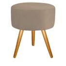 Kit 02 Puff redondo Suede Capuccino - MODENA DECOR