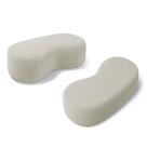 Kit 02 Puffs Decorativos Living Aisha Orgânico 02 Lugares Bouclê Bege - Desk Design Kit 02 Puffs Decorativos Living Aisha Orgânico 02 Lugares Bouclê Bege - Desk Design