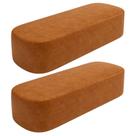 Kit 02 Puffs Decorativos Orgânicos Para Living Quarto 160cm Doha W01 material sintético Canela - Lyam Decor