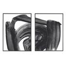 Kit 02 Quadros de Parede Decorativo Canvas Abstrasto 80cm M02 - D'Rossi