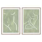 Kit 02 Quadros de Parede Decorativo Canvas Silhueta 60cm M02 - D'Rossi Kit 02 Quadros de Parede Decorativo Canvas Silhueta 60cm M02 - D'Rossi