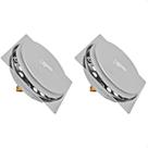 Kit 02 Ralo Click Quadrado Inteligente 10x10 Inox Veda Cheiro e Insetos Inteligente Grelha Chão