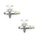 Kit 02 Registro Delta Ind 1/4 X 3/8 E Injetor 3/8 Gás Gl