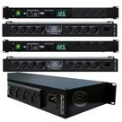Kit 02 Regua de AC Padrão Rack Profissional Para Perifericos Rack CFTV Com 12T 10A Led Verde