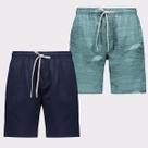Kit 02 Shorts Nicoboco Marinho e Azul Kit 02 Shorts Nicoboco Marinho e Azul