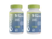Kit 02 Suplemento Alimentar 5 Magnésios 60 Caps - Maltta Nutrition