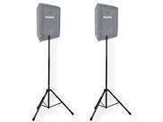 Kit 02 suporte tripé pedestal caixa som 70Kg Profissional