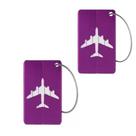 Kit 02 Tag Etiqueta De Mala e Mochila - Roxo Kit 02 Tag Etiqueta De Mala e Mochila - Roxo