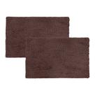 kit 02 Tapete Banheiro 38x58 Antiderrapante Bolinha Macarrão lavabo casa felpudo box absorvente água