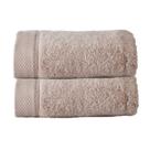 Kit 02 Toalhas Rosto 48x90cm Algodão 430g-m2 Absorvente Rosê Kacyumara