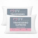 Kit 02 Travesseiros Inteligente Fibras Importada E Antialérgica Anatomico Nasa