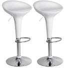 Kit 02 Un Banquetas Giratória Alta Tulipa Lotus Assento Abs prime.office P010