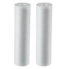 KIT 02 UN Cartucho Refil Cavalete Filtro Polipropileno Liso 9 3/4 5 Micra Caixa D'agua Cor Branco