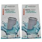 Kit 02 Un Refil Original P/filtros Hidrofiltros Pou 5 80l/h