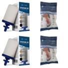 Kit 02 un Vela Oásis Água Alcalina Tripla Ação Prata Coloidal + 02 un Torneira Oasis De Virar