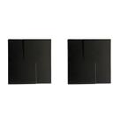 kit 02 und Acabamento Válvula Descarga metal Preto Fosco