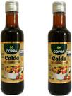 Kit 02 unidades de Calda de Açúcar de Coco Vegano Garrafa de Vidro de 250 ml-Copra