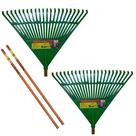 Kit 02 Vassoura Rastelo Ancinho Plástico Com Cabo Trapp 1011 Kit 02 Vassoura Rastelo Ancinho Plástico Com Cabo Trapp 1011