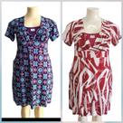 KIT 02 VESTIDOS malha fria GG rodado solto midi manga fresco liganet plusize