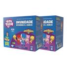 Kit 02 VitaToon Luccas Neto Imunidade Sabor Uva 30 Gomas Maxinutri