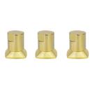 Kit 03 Acabamento Registro Dourado Ouro Encaixe Deca Docol Kit 03 Acabamento Registro Dourado Ouro Encaixe Deca Docol