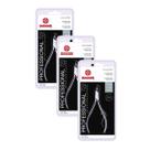 Kit 03 Alicates De Cutícula 722 Professional Aço Inox Mundial