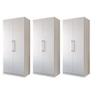 Kit 03 Armário Multiuso Grande 100% em MDF Rimo Branco