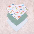 Kit 03 babadores infantil (Tipo bandana) - várias estampas Kit 03 babadores infantil (Tipo bandana) - várias estampas