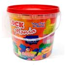 Kit 03 Balde De Blocos De Montar Com 104 Peças Brinquedo