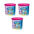 Kit 03 Baldes de lenço umedecido Fiesta Rosa - 1.200 lenços