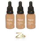 Kit 03 Base Fluída Make Bem Basiquinha 30ml Cor 5 - Dapop