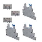 Kit 03 Bases Para Relé 38.51 + 03 Relés Acoplador Fino HF41F 12 / 24Vcc / Vca Sibratec Kit 03 Bases Para Relé 38.51 + 03 Relés Acoplador Fino HF41F 12 / 24Vcc / Vca Sibratec